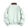 New Men's Lapel Jacket, Solid Color Casual Sports Coat, Full Zipper Lightweight Outdoor Workwear Top