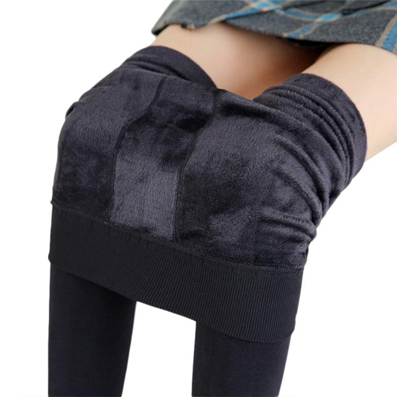 Winter Leggings Für Frauen Warme Leggins Einfarbig Samt Leggins Hohe Taille Leggings Stretchy Leggings dropshipping