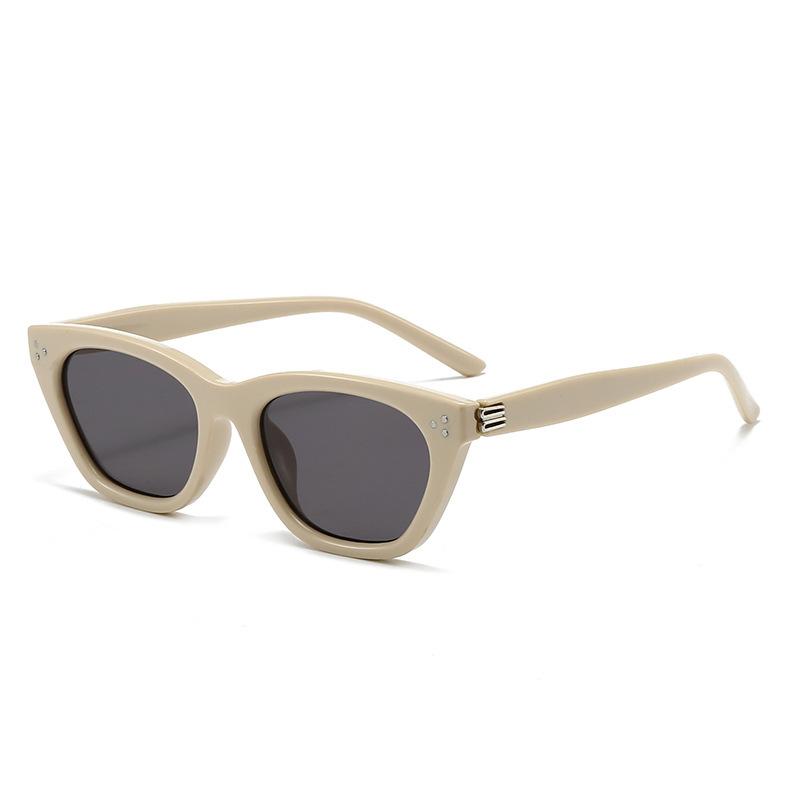 Cat Eye Small Frame Uv Protection Sunglasses For Women Men Outdoor Travel серый