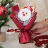 Mini vánoční kytice Umělé jehličí Borovice Šiška Bavlněná květina Ruční kytice Ornament Roztomilé stolní ozdoby Dekorace na vánoční stromeček