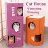 Cama para Gato Árvore Buraco Arranhador para Gato Castelo Casa Criativa para Gato Quatro Estações