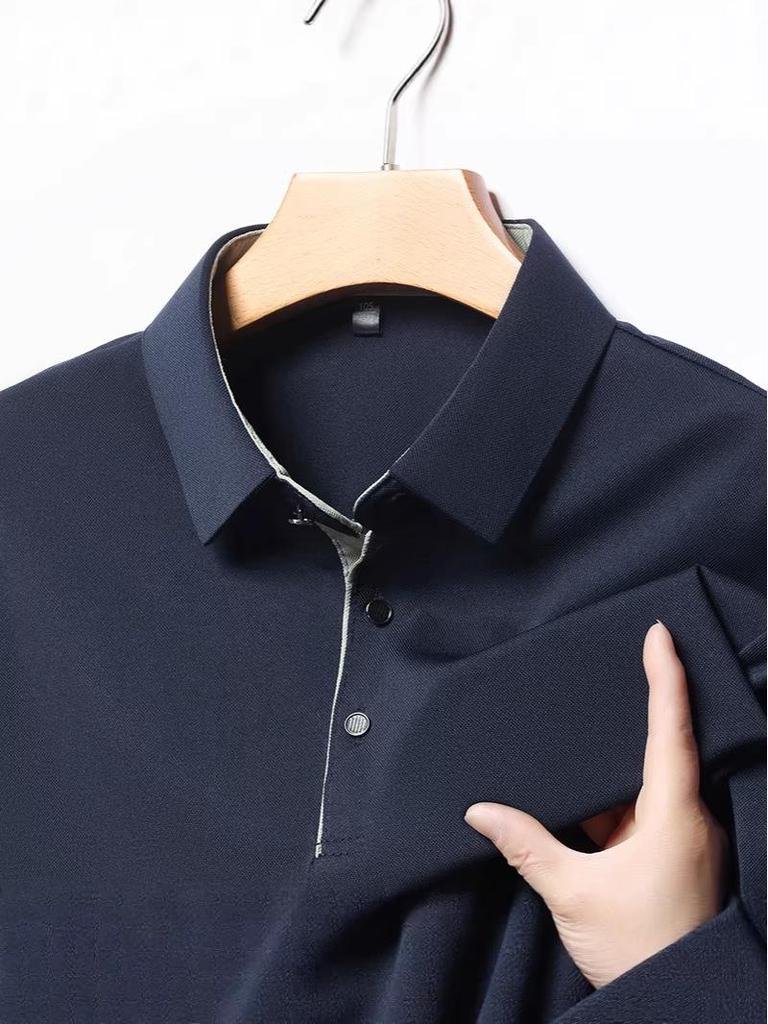Men's Short-Sleeve Polo Shirt - Summer Fashion Lapel, Loose Fit, Casual Base Layer Top