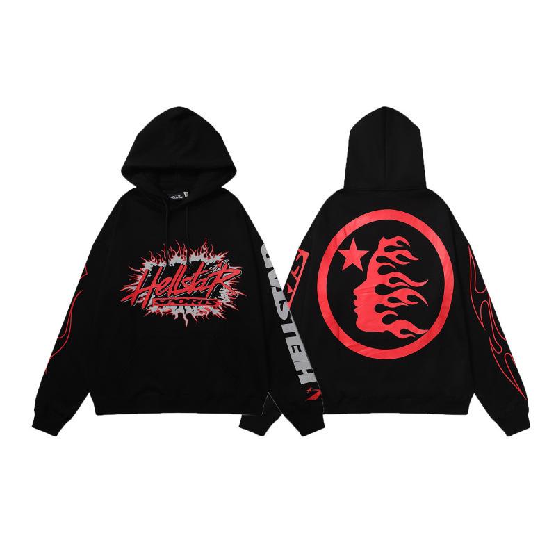 Unisex Retro Distressed Print Hoodie - Herbst/Winter Mode
