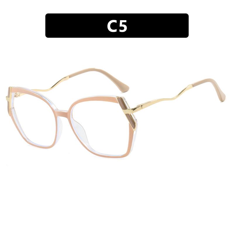 Irregular TR90 Frame Anti Blue Light Glasses for Women Fashionable Leopard Print Glasses Frame 2025 Computer Goggles