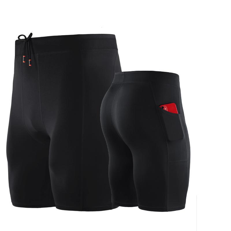 Шорты для бега, мужские спортивные шорты, короткие шорты для домашних тренировок, быстросохнущие трусы XXXL чёрный