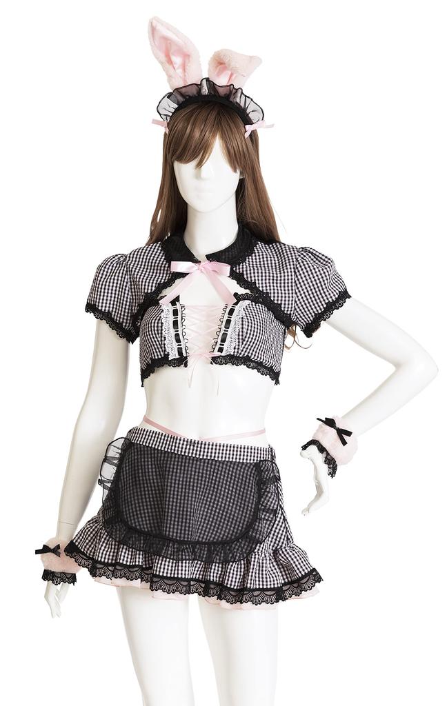 Clearstone SugarWhip Cosplay Halloween Bunny Maid Bitter Pink Women's Pink