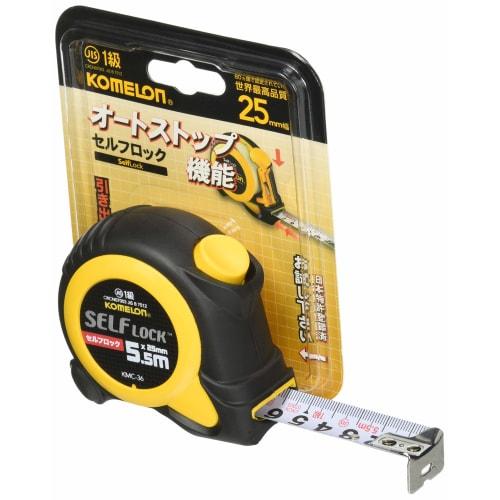 Komelon Convex Self-Locking Tape, 25mm Wide, 5.5m, BP, KMC-36