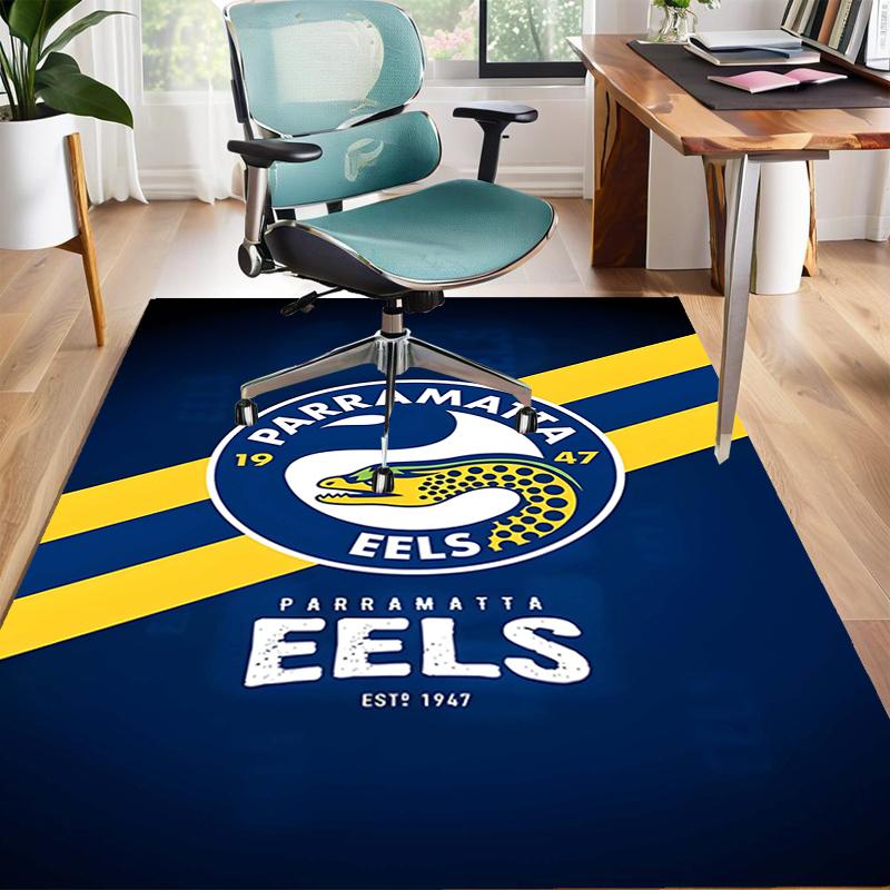 1 Stück Fußballteam-Design Teppich - Rutschfest, Weich & Gemütlich Fußmatte für Wohnzimmer, Schlafzimmer, Büro - Dekoteppich für Innen/Außen