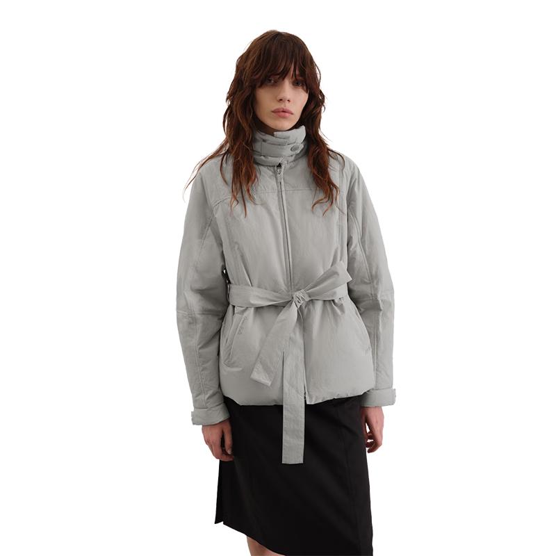 

GREEN BELT Women s Short Lightweight Stand Collar Down Jacket M