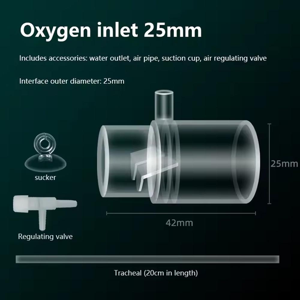 16/20/25mm Fish Tank Filter Outlet Acrylic Aquarium Oxygen Head  Fish Tank Accessories