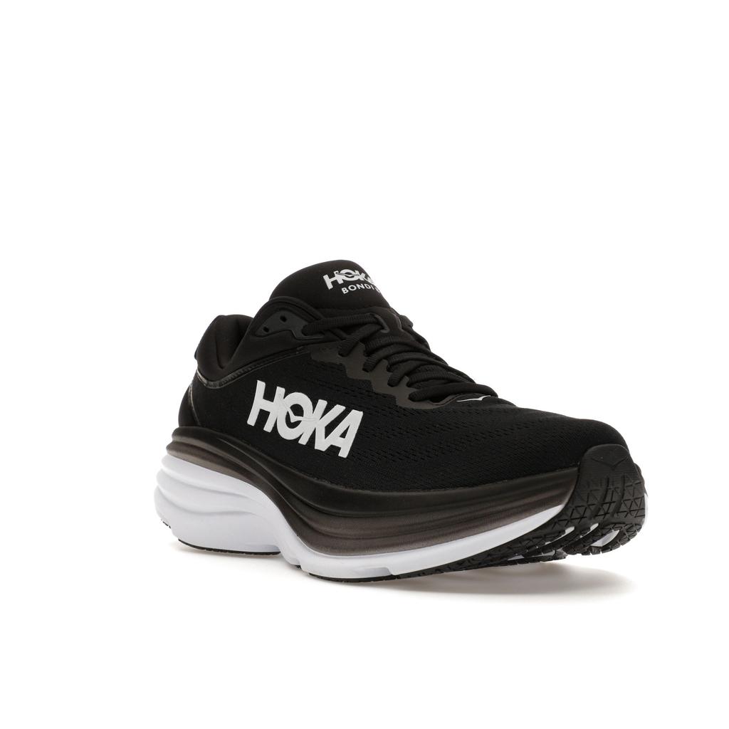 HOKA Bondi 8 Black White Men Sneakers 1123202-BWHT