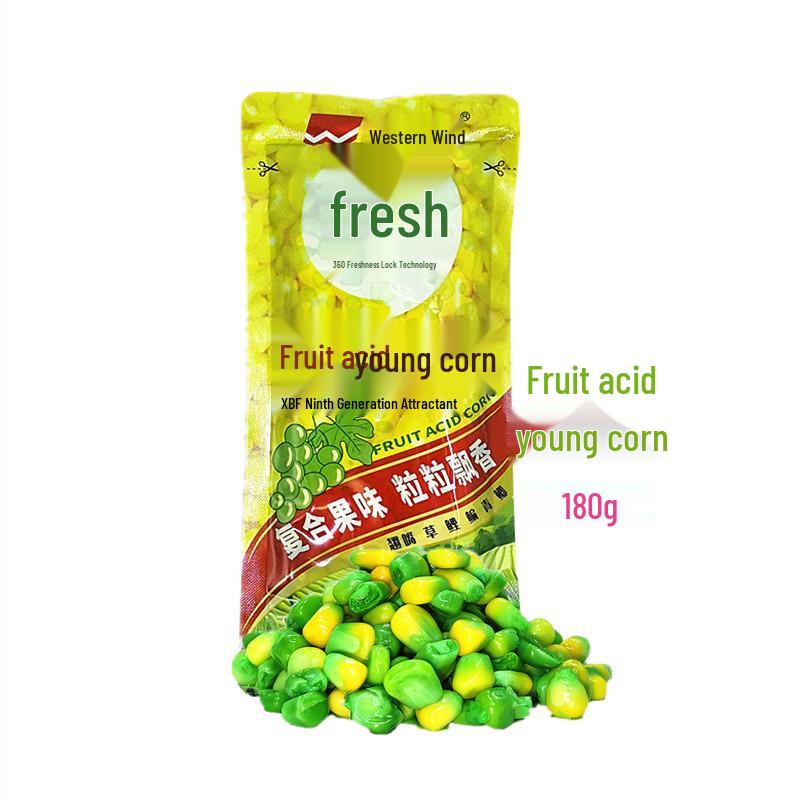2025 Western-Style Honey Tender Corn & Fruit Acid Crucian Carp and Grass Carp Fishing Bait