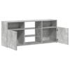 TV Stand with LED Lights Concrete Grey 120 x 30 x 50 cm