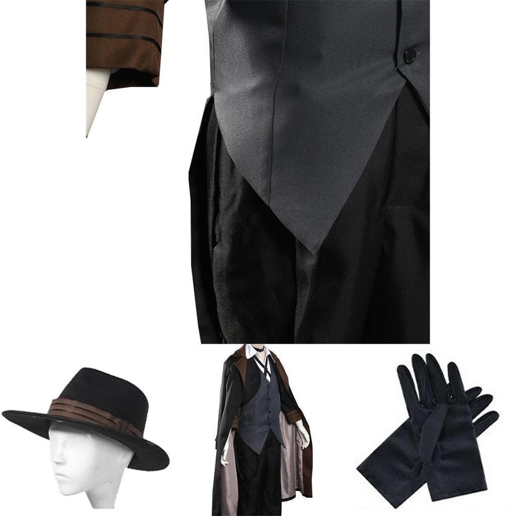 Bungo Stray Dogs Nakahara Chuuya Cosplay Costume Unique Vintage Detective Costume Set