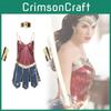 Costume da Cosplay di Wonder Woman Con Pelle PU Gioco di Ruolo Fantasy Abbigliamento di Halloween