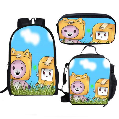 Backpack Fashion Polyester Student Schoolbag Oxford Cloth Cartoon Children'S Backpack Satchel Pencil Case Set