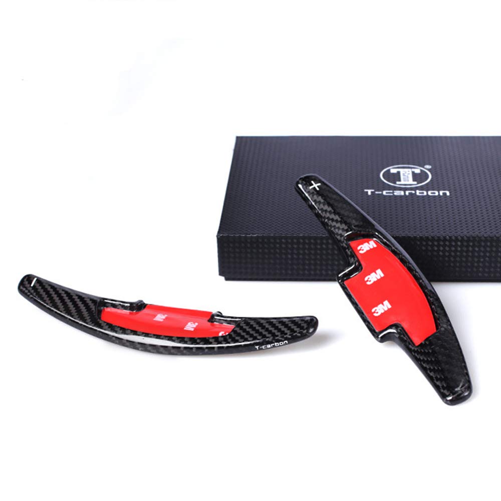 Honda Paddle Shift Covers and Paddle Real Carbon for 2020 Honda Honda Honda and Acura TLX Extensions, Fiber, Civic, Accord, Fit, TLX, CR-V, (Black)