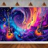 Rock Music, Dance Notes, Band Theme, Party Photography Background, Adult Birthday Party, Home Decoration Photography Background