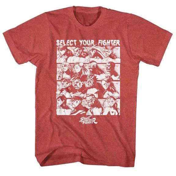 Street Fighter Capcom Video Game Select Your Fighter Men s T Shirt S
