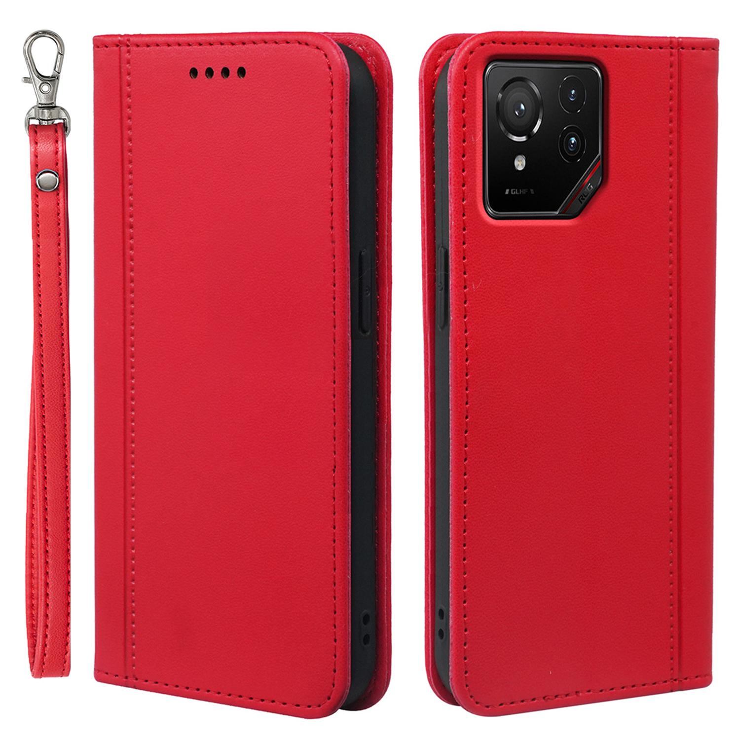 

HX01 For Asus ROG Phone 9 5G Wallet Case Magnetic Closing PU Leather Phone Cover E