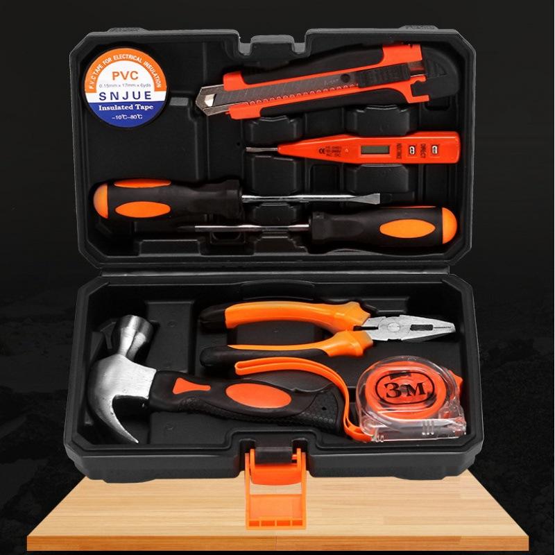Set Cassetta degli Attrezzi Hardware Set di Attrezzi Manuali Combinati per la Casa Chiave Inglese Cacciavite Riparazione Auto