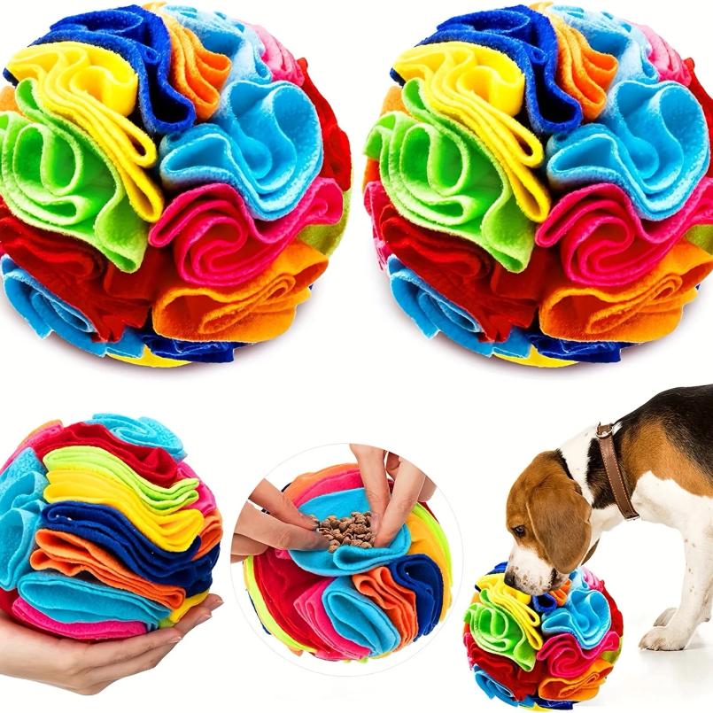 Interactive Dog Toys Snuffle Ball for Dogs Encourage Natural Foraging Skills Snuffle Ball Dog Puzzle Toys Treat Ball for Large