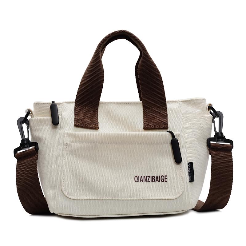 Handbag Letter Printed Canvas Bag Women Shoulder Bag