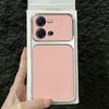 Premium Executive Leather Case for Vivo V25e V25 5G Large Window Lens Protector Cover