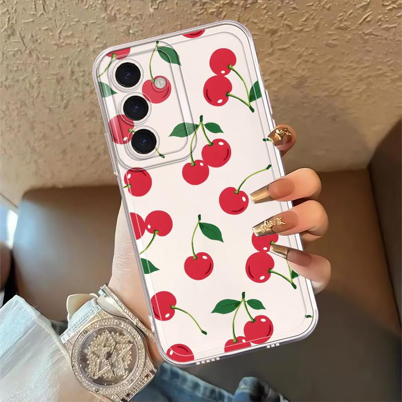 Case for Samsung Galaxy S26 S23 Ultra S25 Edge S21 S24 S22 FE S20 Plus Note 20 Ultra 10 Phone Cover Simple Fruits