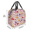 Cute Panda Wear Skirt Pattern Insulated Lunch Bag for Women Kids Leakproof Food Boxes Thermal Lunch Box Tote
