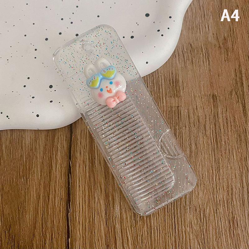 Cartoon Hair Comb Brush Foldable Massage Hair Comb Anti Static Hairdressing Styling Tool Women Portable Travel Women Gifts