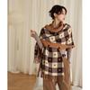 Love Plaid Imitation Cashmere Scarf for Women's Winter Scarf, Korean Version Core Yarn Shawl