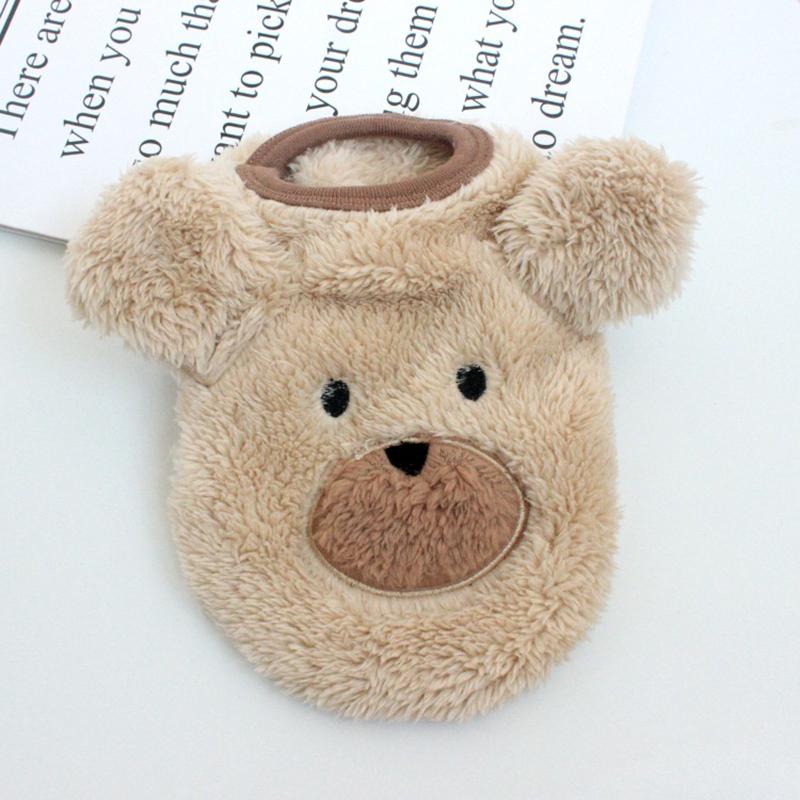 Fleece Plyšový Svetr Vesta Oblečení pro Domácího Mazlíčka Psa Kočka Medvídek Štěně Teddy Podzim Zima Teplé Oblečení Kostým