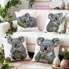 1/4 Stück Niedliche Koala Kissenbezüge Gemütliche Weiche Tier-Themen Kissenhüllen für Heimdekoration Kissenbezug