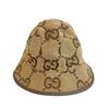Gucci 681256 Hat Jumbo GG Cotton Bucket Hat Hat Beige Cotton Unisex Used