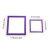 2Pcs Vibrant Rhinestone Frames with Magnetic Design for Craft Positioning