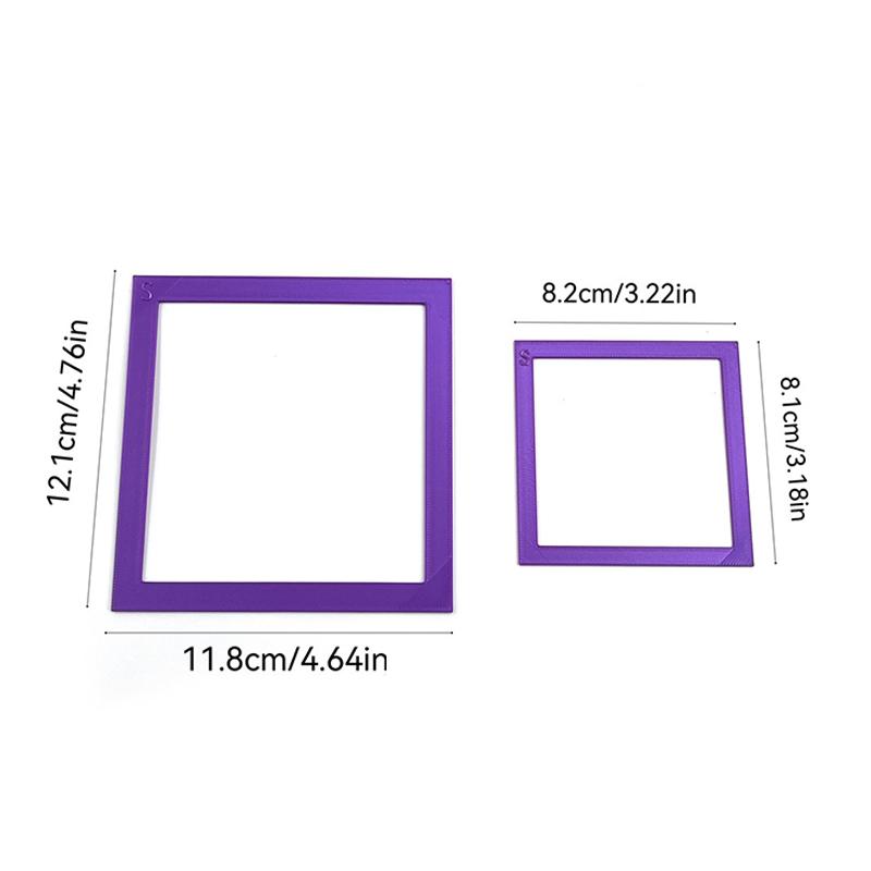 2Pcs Vibrant Rhinestone Frames with Magnetic Design for Craft Positioning