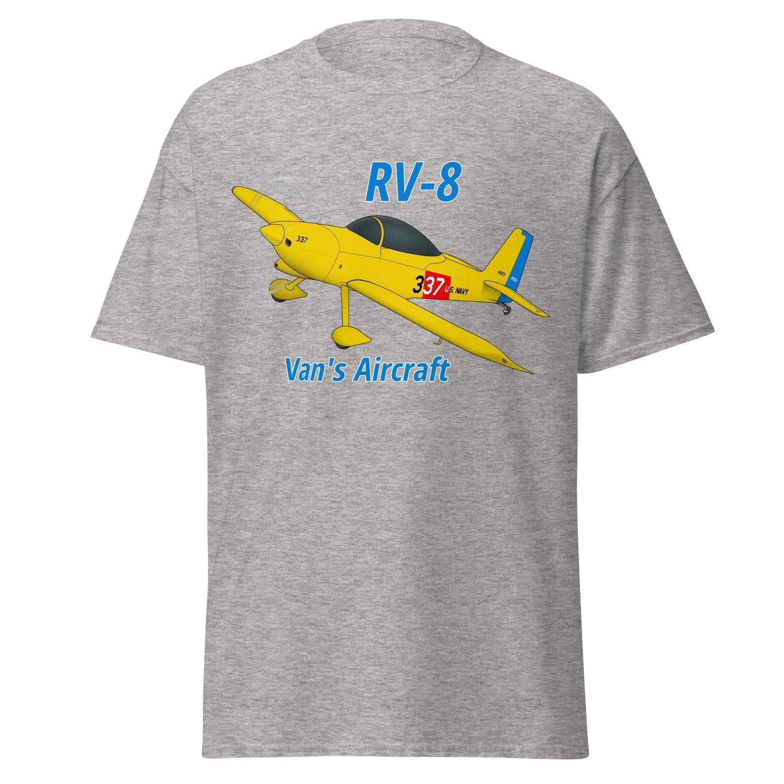 Футболка с изображением самолета Van s Aircraft RV-8 - Персонализированная с вашим номером N# XL