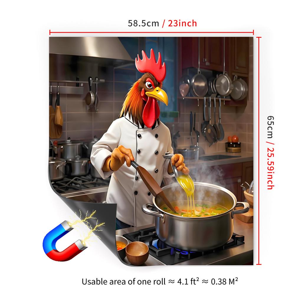 65X58.5Cm Household Dishwasher Magnetic Sticker Kitchen Home Refrigerator Magnetic Sticker