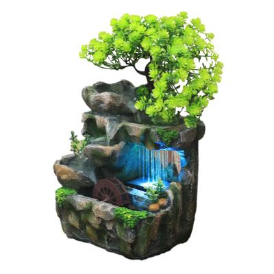 Wasserfall-Brunnen-Desktop ohne Zerstäuber