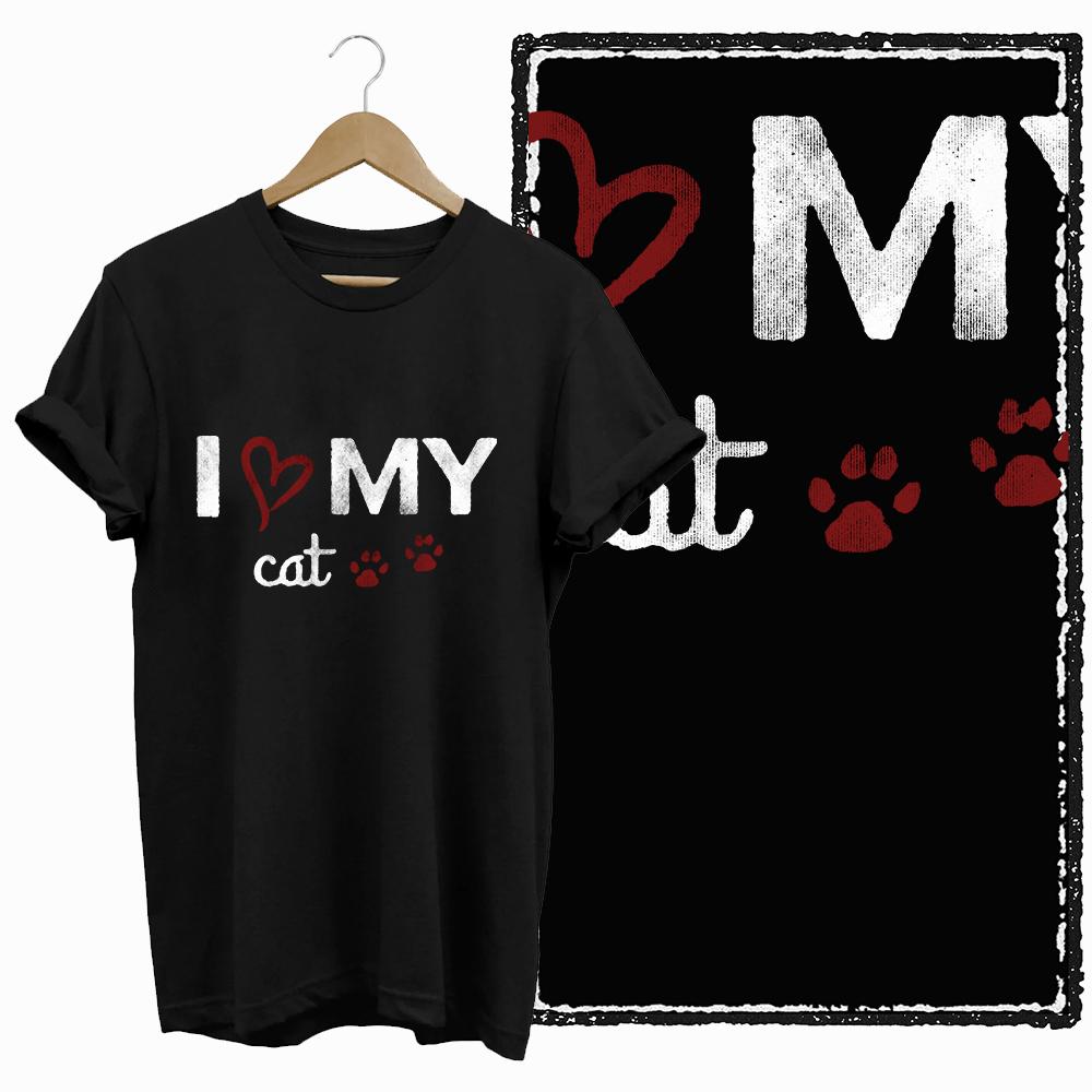 COOLMIND CAT Print  BLACK Short Seleve 100% Cotton Exclusive Graphic Women T Shirt Big Size O-neck Cotton Cat Lover Women Tshirt