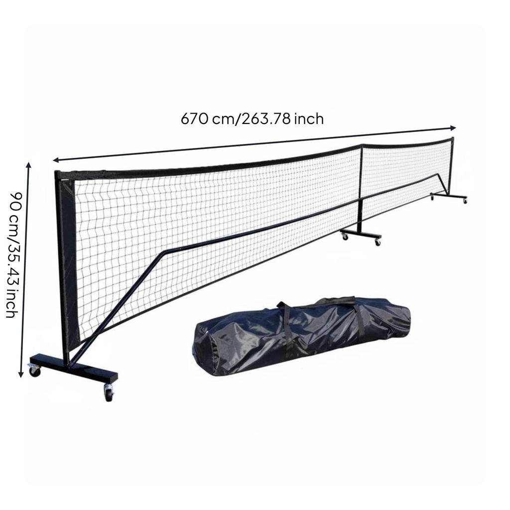 Tournament-size pickleball net, easy to assemble, portable