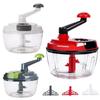 Garlic Chopper Vegetable Cutter Multifunctional Food Processor Manual Meat Grinder Onion Chili Cutter Hand Powered Crank Chopper