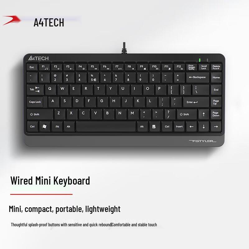 

A4TECH FK11 86-Key Wired Mini Office Keyboard