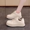 2025 Spring Little White Shoes New Korean Version Ins Female Students Platform Heightening Sports Board Shoes Casual Street Shot G7612