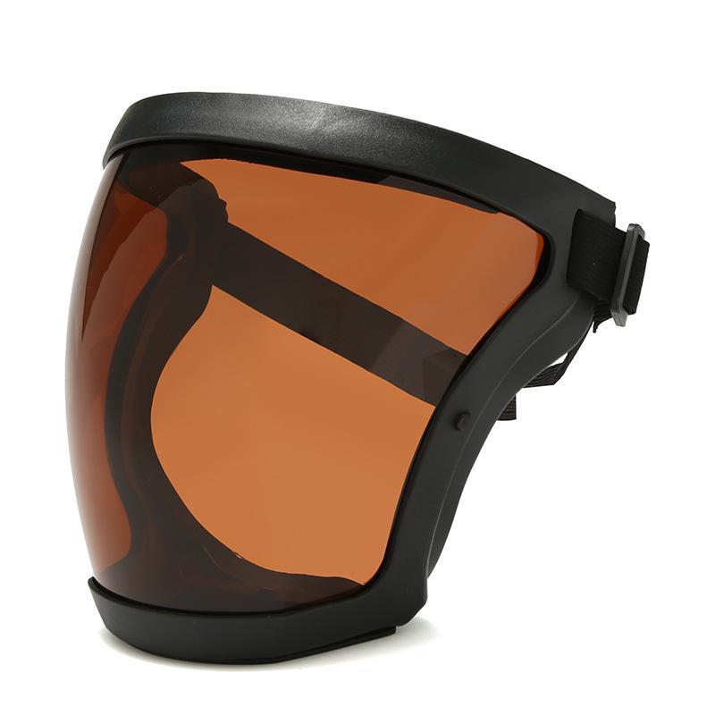 High-Definition Transparent Protective Face Shield - Anti-Droplet, Dustproof, Protective Riding Goggles.