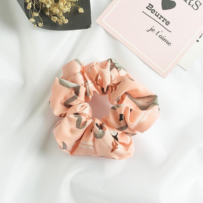 Small Fresh Large Intestine Ring Spring Summer Autumn And Winter Head Flower Chiffon Fabric Pig Large Intestine Hair Band Headgear Women'S Headband