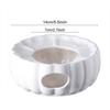 Ceramic Candle Warmer Teapot Base Heat-Resistant Ribbed Design Candle Holder, No Electricity Needed for Holiday Home Decor