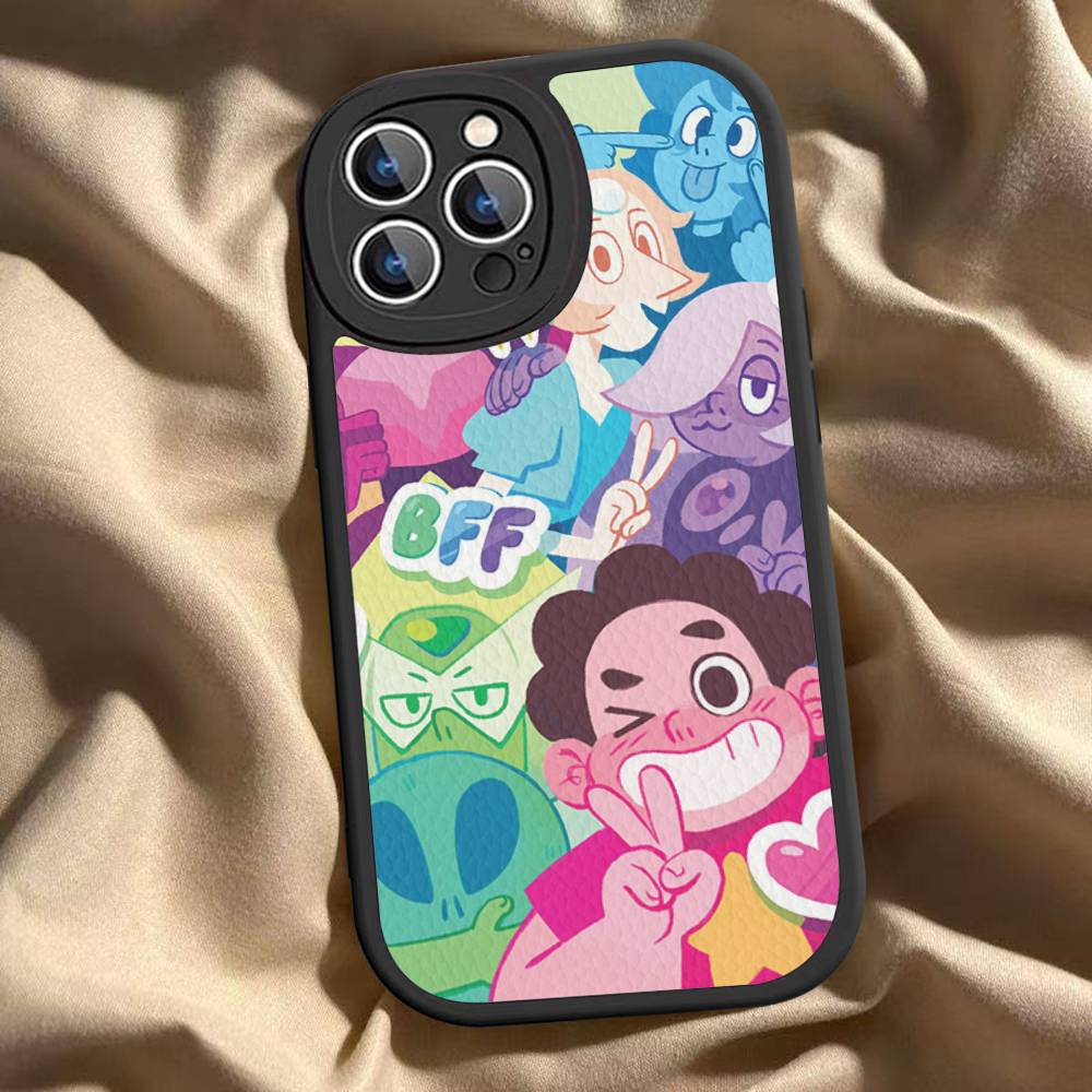 Classic Animation S-Steven U-Universe Phone Case Hard Leather For IPhone 16 15 14 13 12 Mini 11 14 Pro Max Xs X Xr 7 8
