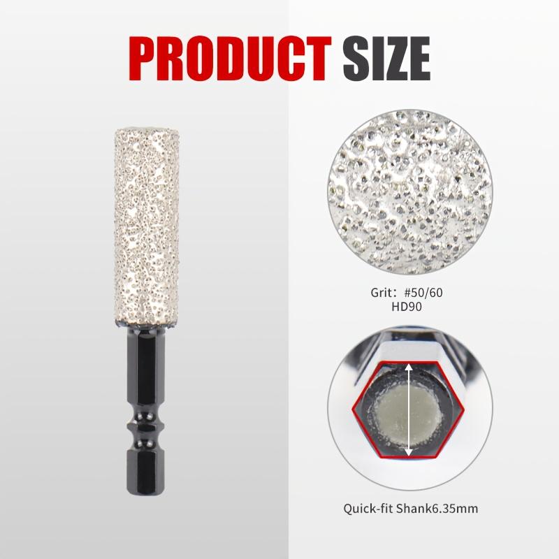 Drilling and Grinding Hexagonal Shank Diamond Drill Bit Hole Saw for Dry Ceramic Tile, Marble, Granite, and Porcelain 6-12mm